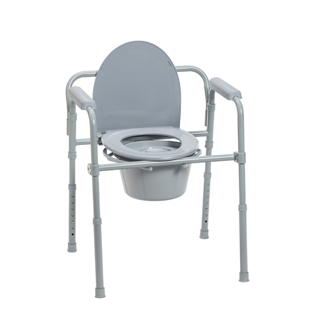 photo of folding commode with arms Product Image