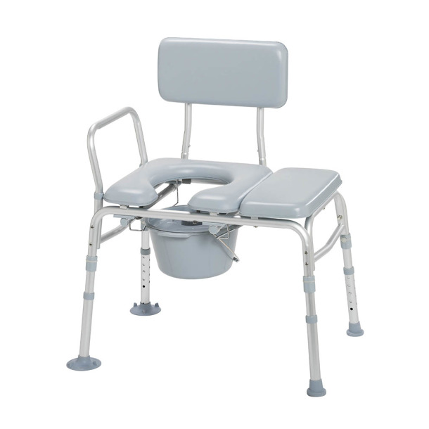 front angle photo of combo transfer bench/commode Product Image