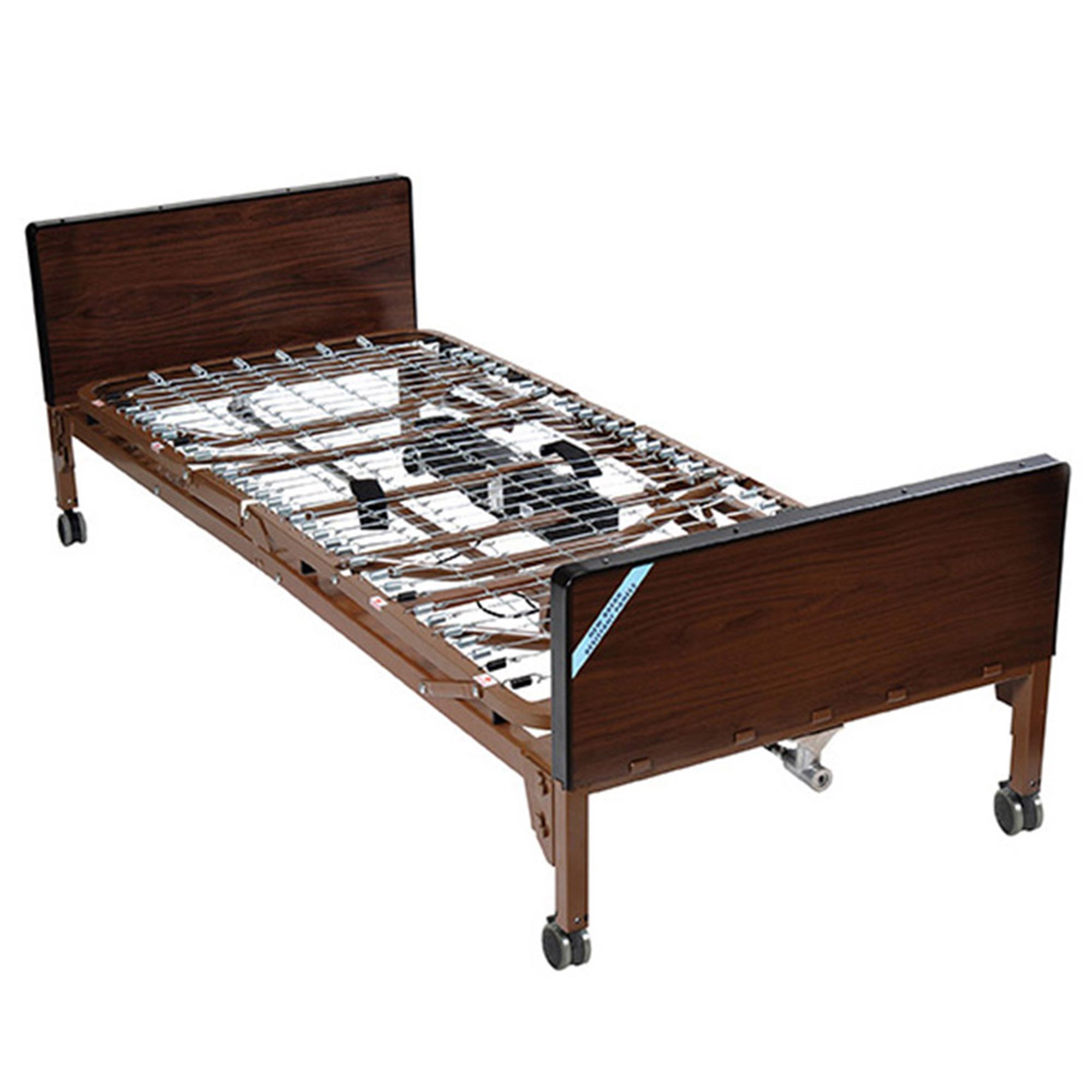 image of bed setup without a mattress shown Product Image